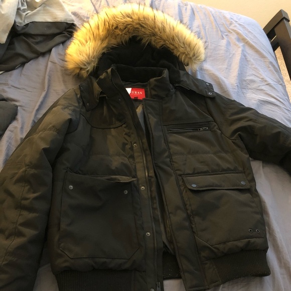 guess drake puffer jacket